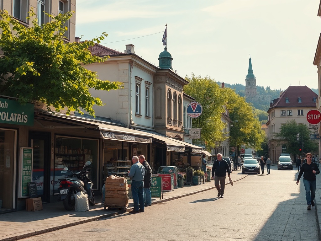 Mapa Krakowa z zaznaczonymi wskaźnikami bezrobocia w porównaniu do sąsiednich miast
