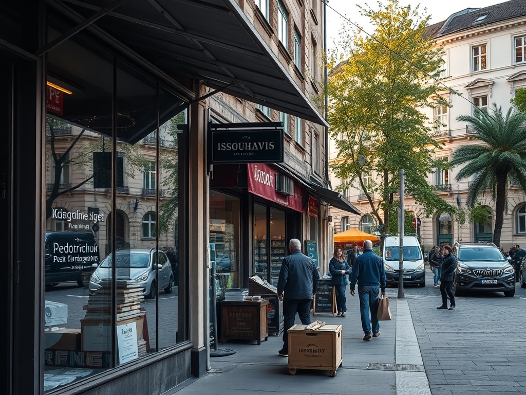 Grafika symbolizująca rozwój biznesu w Krakowie, z hasłem 'Dotacje dla krakowskich przedsiębiorców'