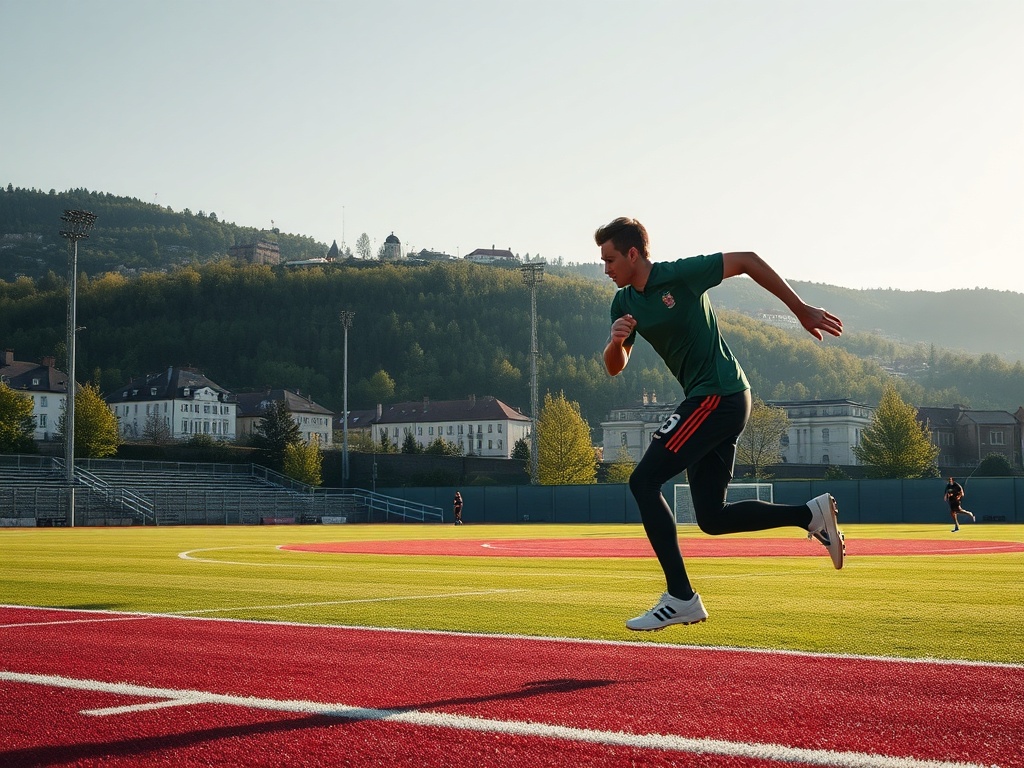 Piłkarze Wisły Kraków i Cracovii II w akcji podczas meczów ligowych w Krakowie.