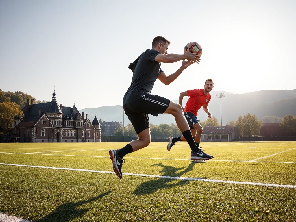 Piłkarze Wisły Kraków świętujący bramkę, w tle stadion podczas meczu o awans do Ekstraklasy
