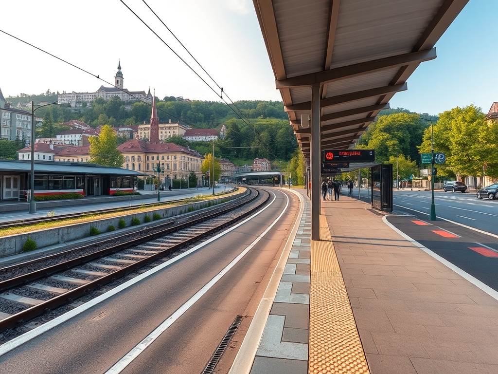 Wizualizacja nowej linii tramwajowej w Krakowie, ilustracja rozwoju transportu miejskiego