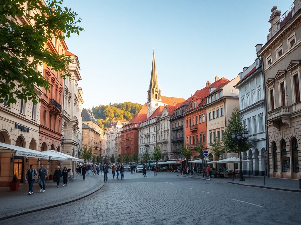 Tłumy turystów zwiedzające Rynek Główny w Krakowie podczas Majówki 2026