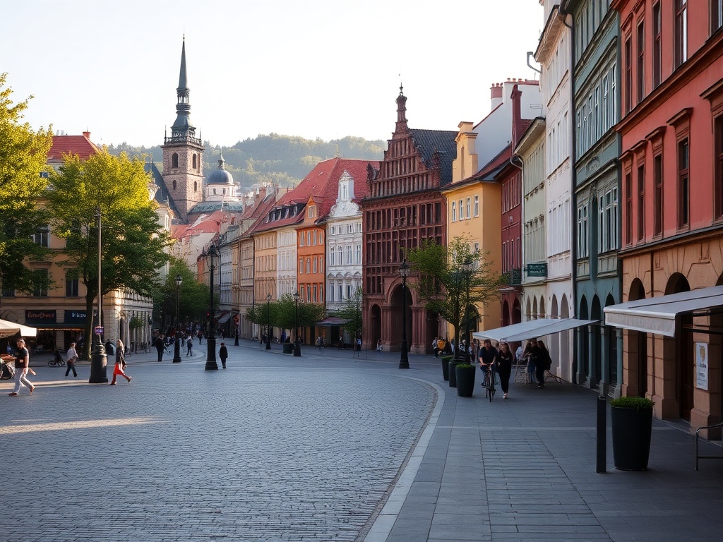 Panorama Krakowa z Rynkiem Głównym i Wawelem, symbolizująca sukcesy miasta w rankingach i wydarzeniach.